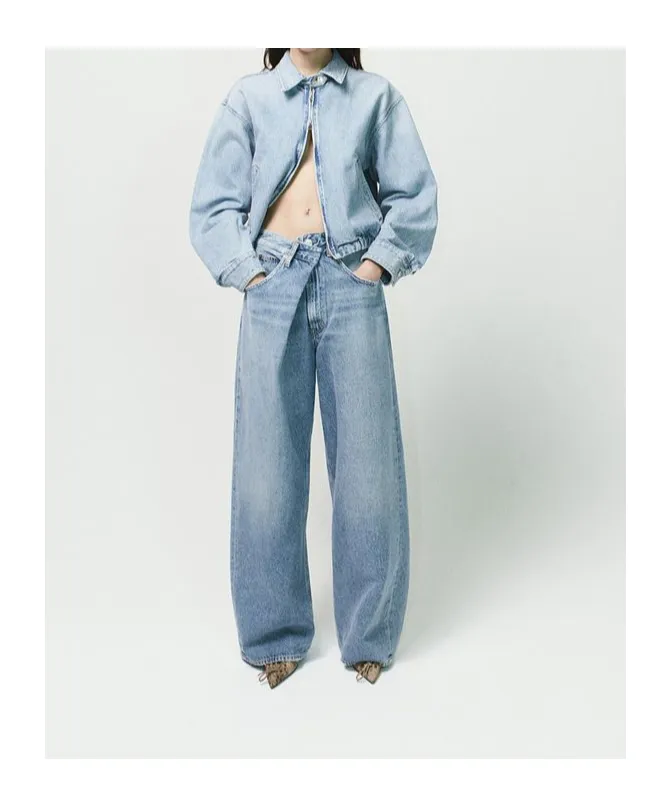 Agolde High-Rise Wide-Leg Jeans