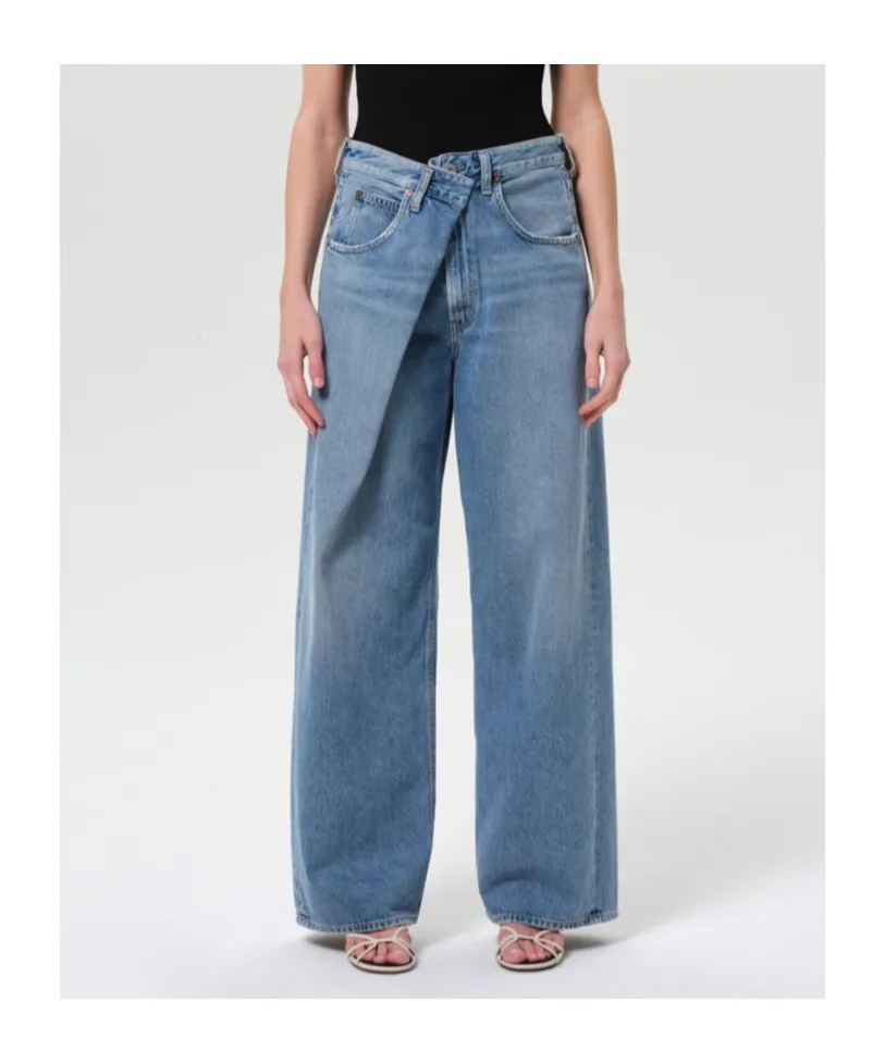 Agolde High-Rise Wide-Leg Jeans