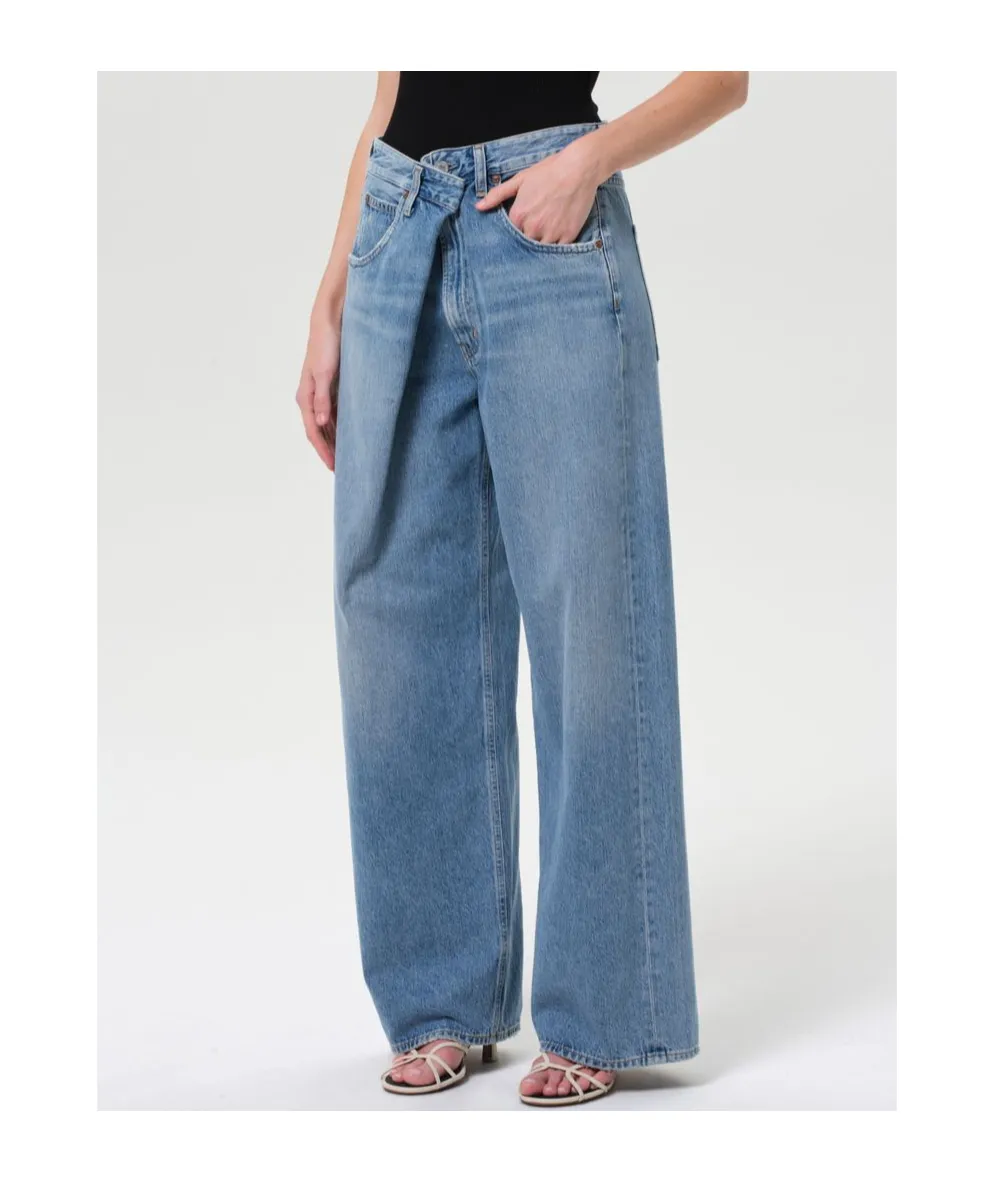Agolde High-Rise Wide-Leg Jeans