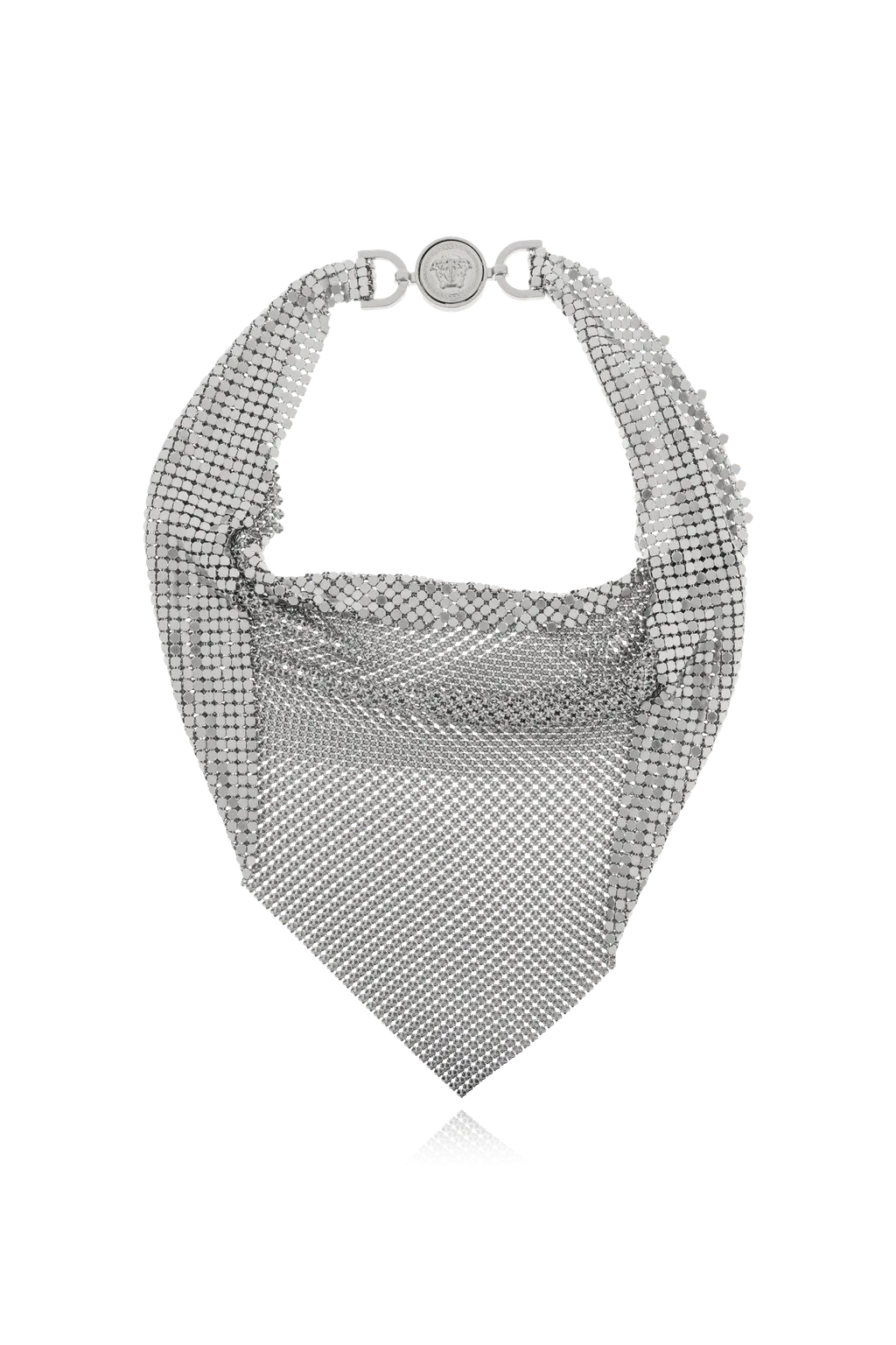 Versace Medusa Head Motif Embellished Necklace
