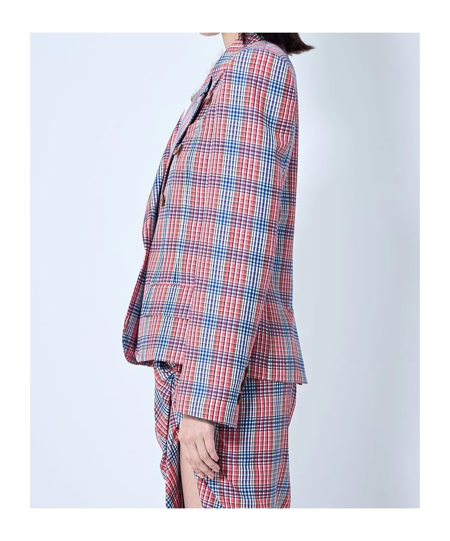 Vivienne Westwood Double Breasted Checked Blazer