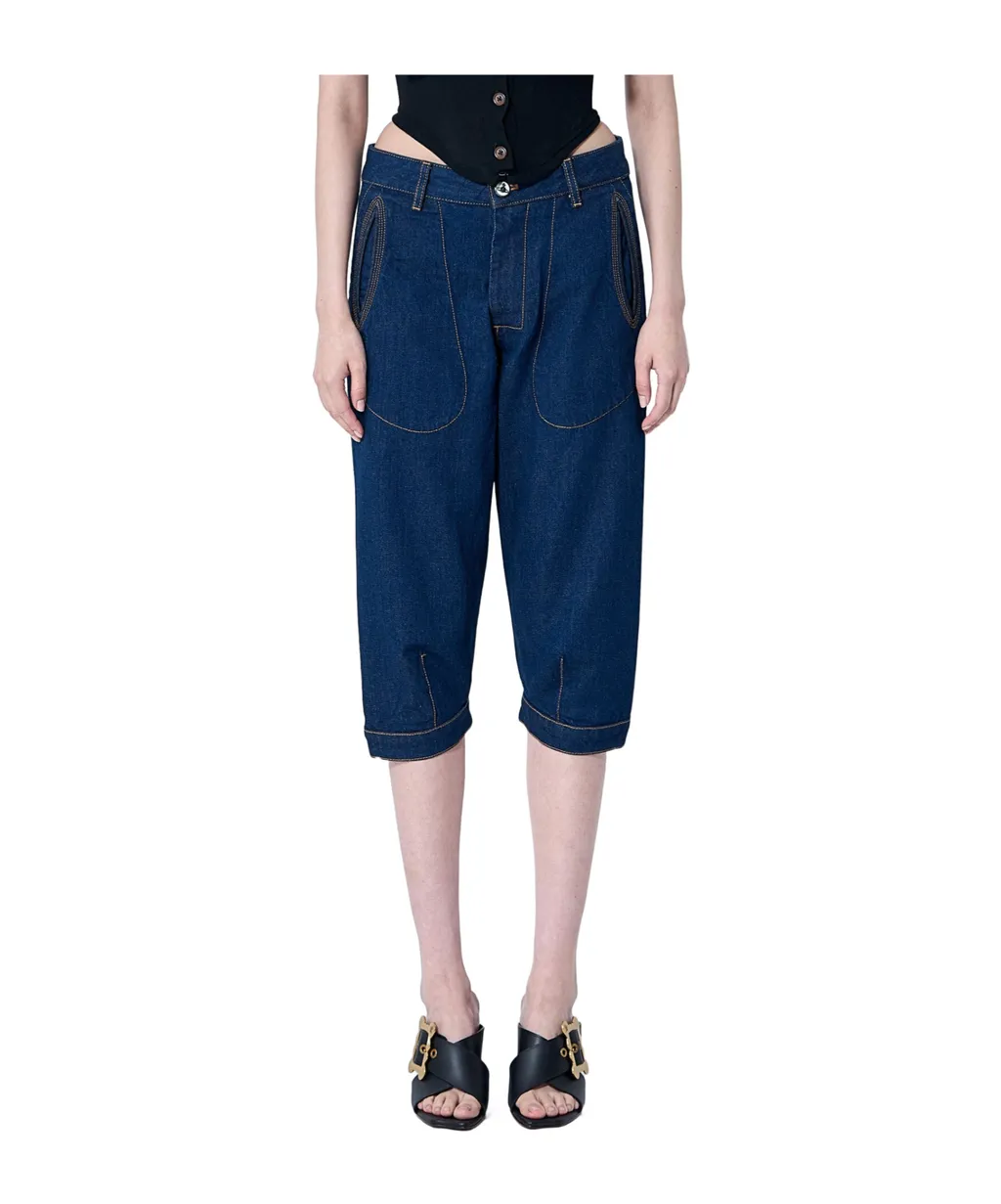 Vivienne Westwood Knee-Length Denim Shorts