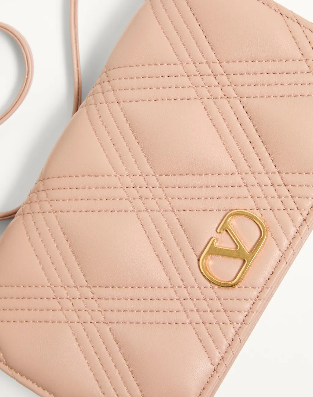 Valentino Quiltie 67 Foldover Top Mini Shoulder Bag