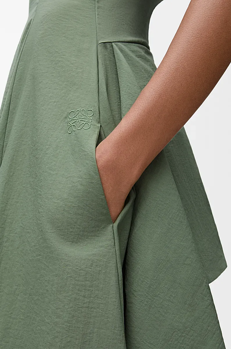 Loewe Sleeveless Wrap Midi Dress