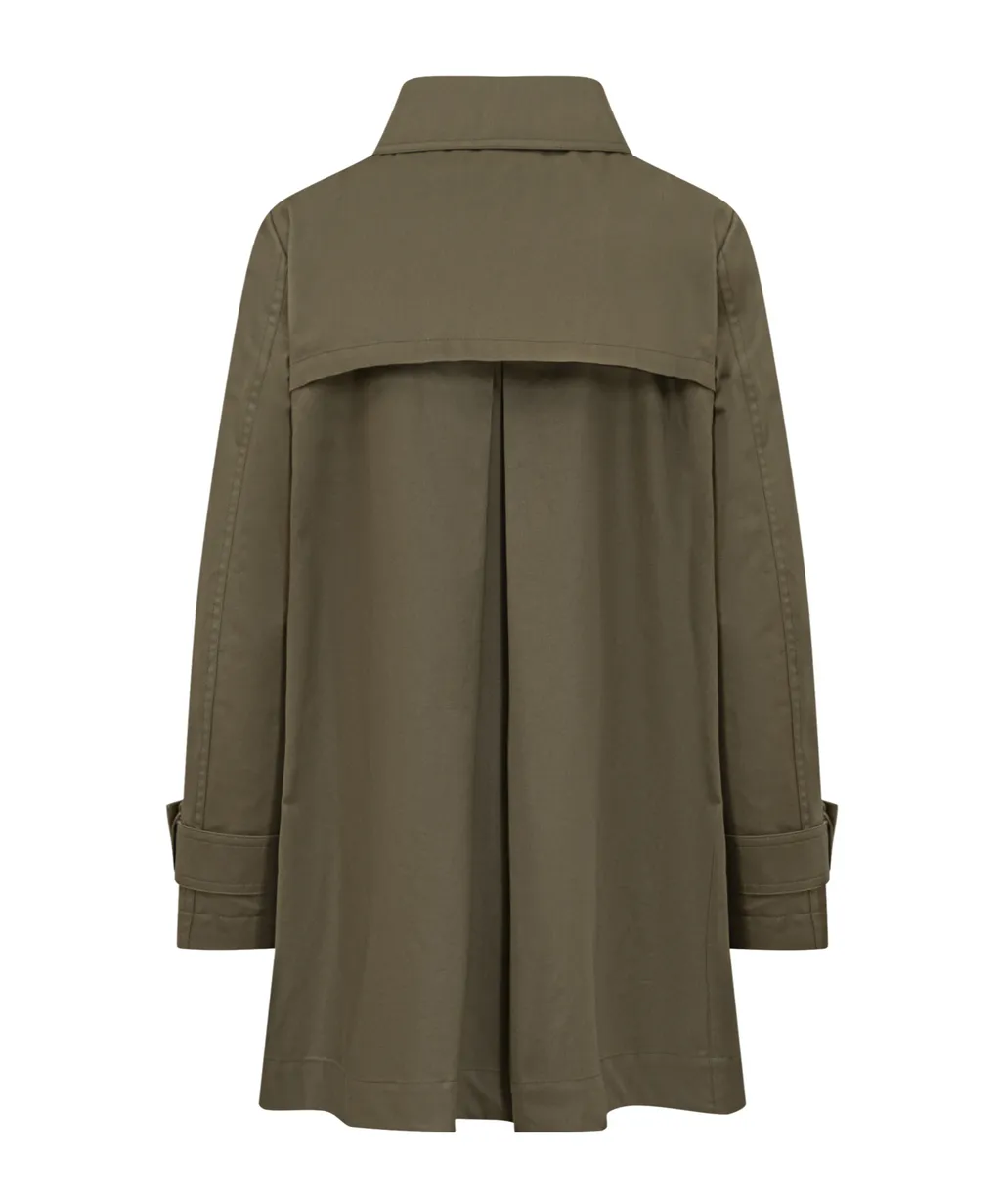 Herno Long Sleeved Buttoned Trench Coat