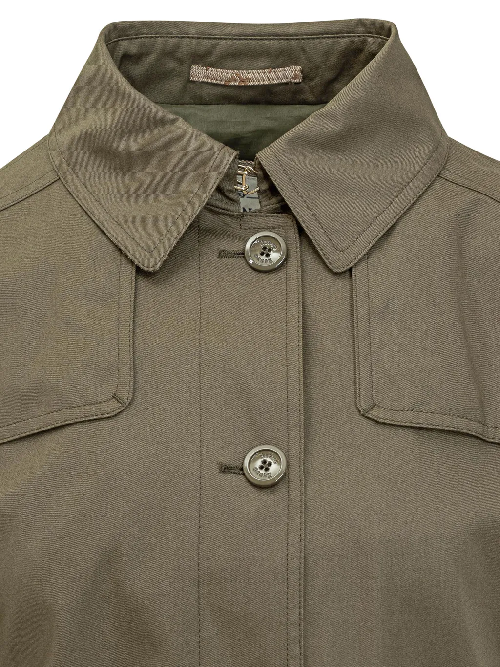 Herno Long Sleeved Buttoned Trench Coat