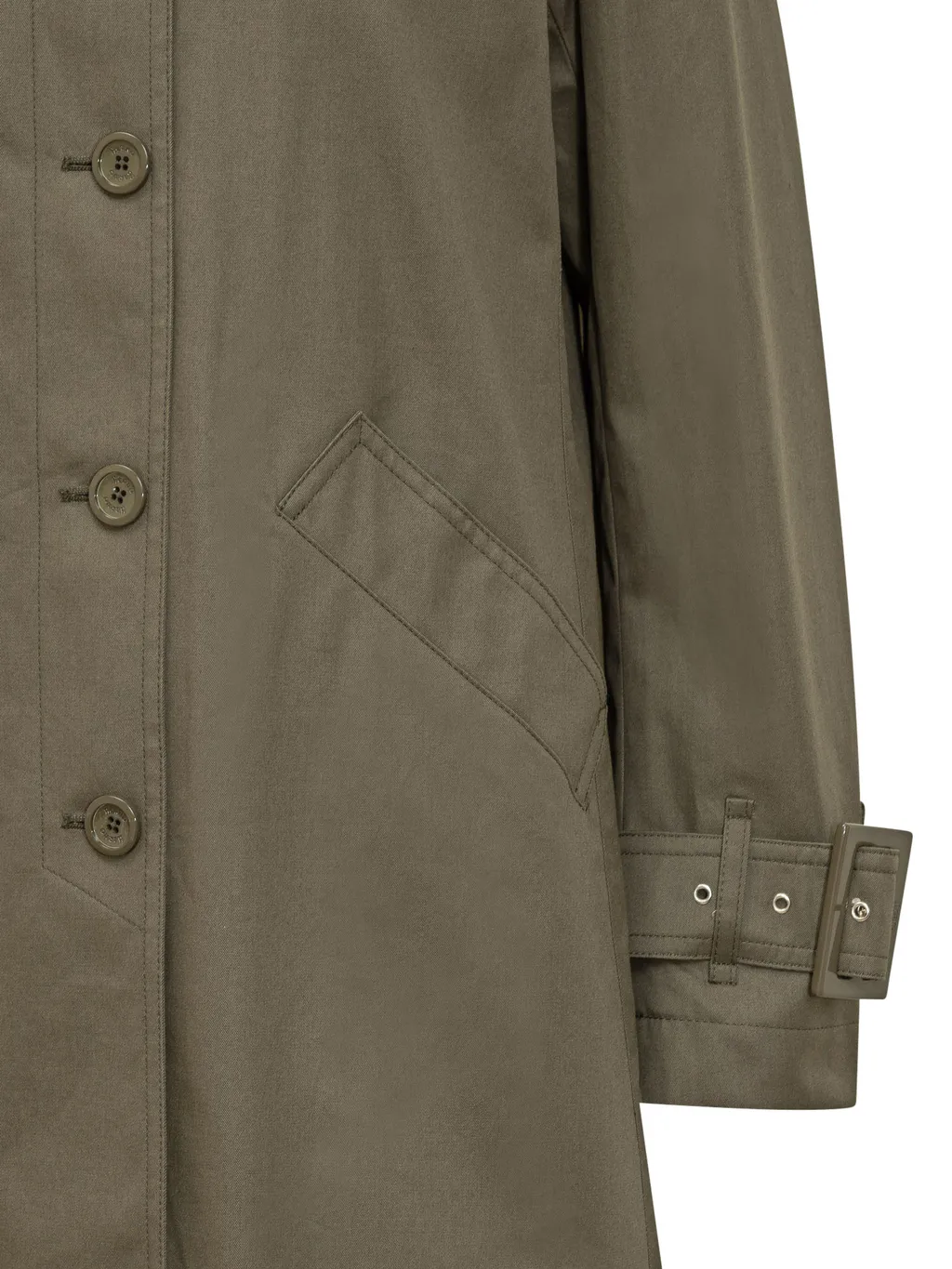 Herno Long Sleeved Buttoned Trench Coat