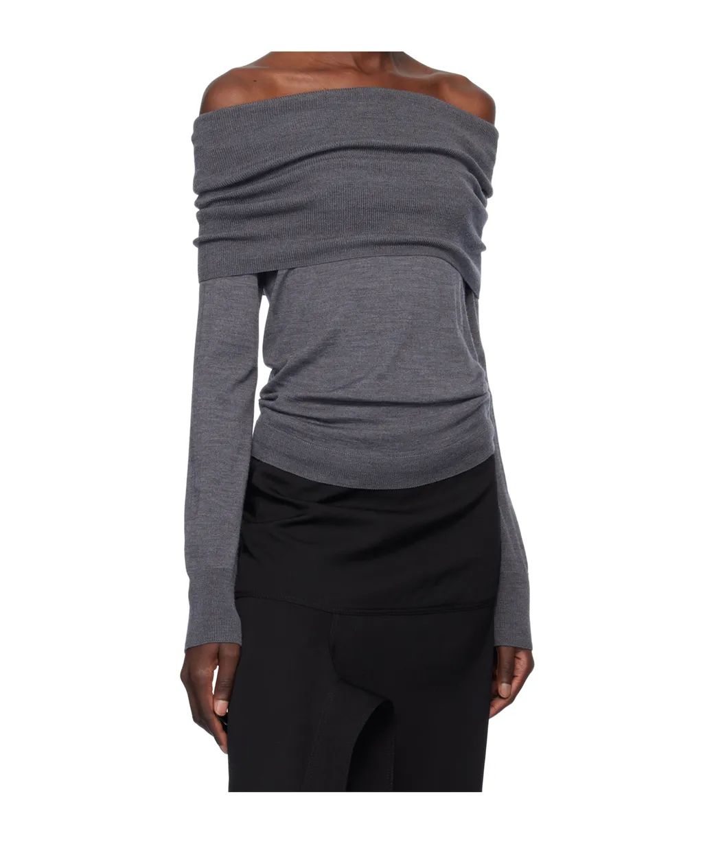 Stella Mccartney Long-Sleeved Off-Shoulder Jumper