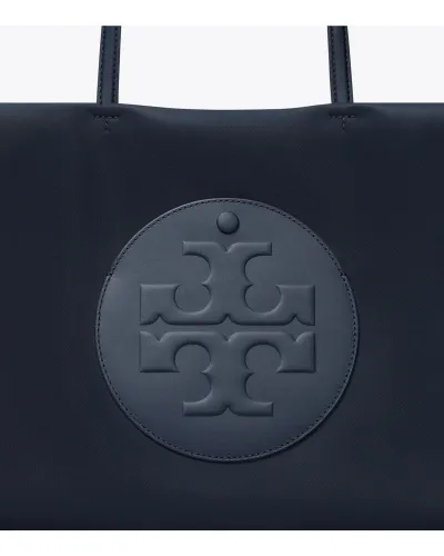 Medium Ella Logo-Embossed Tote Bag