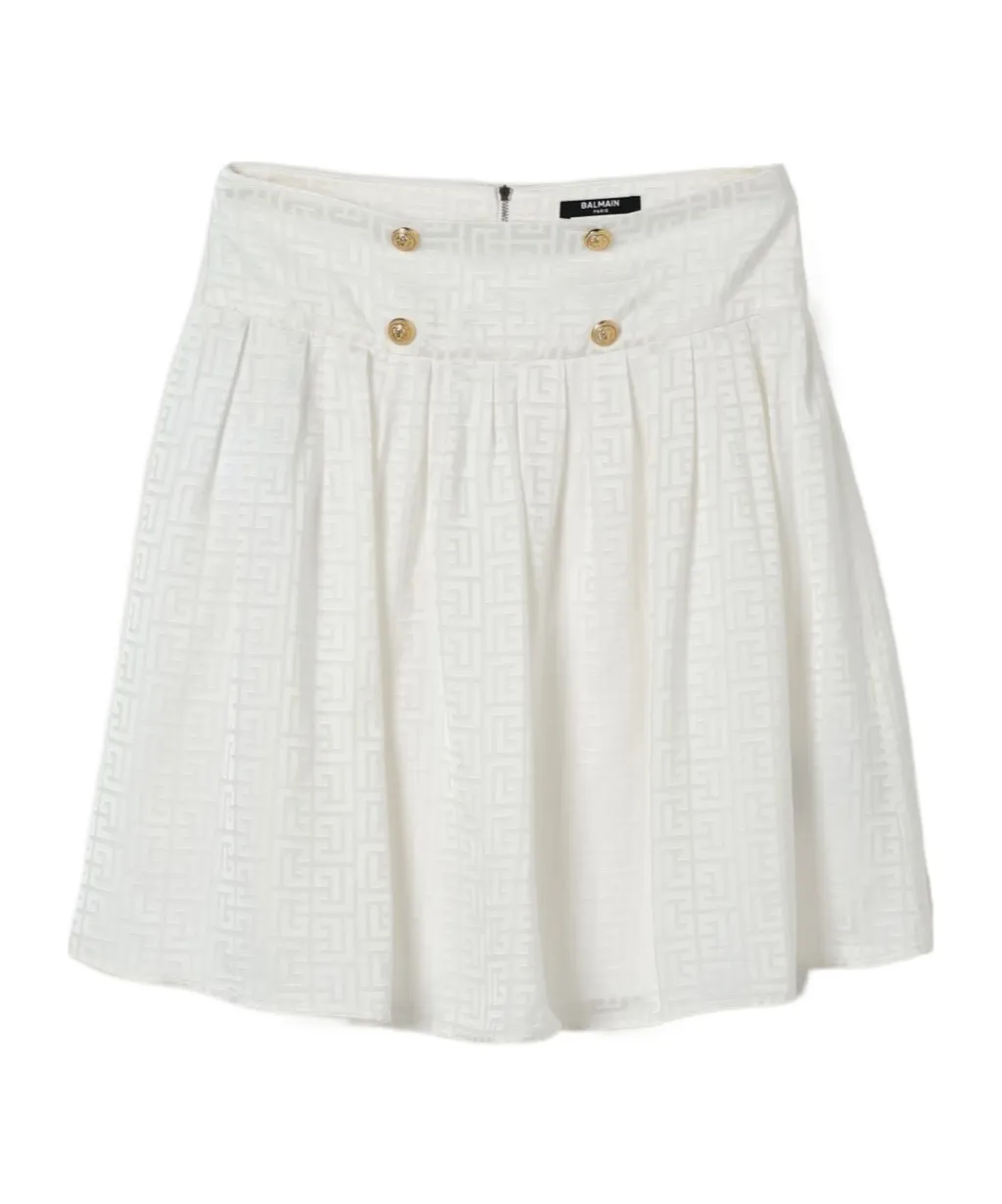 Logo-Jacquard Skirt