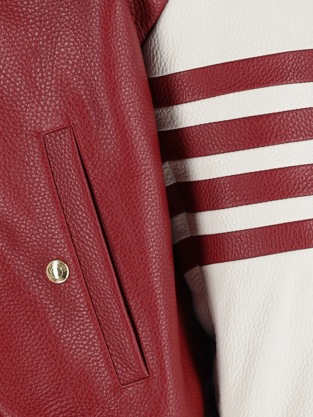 Thom Browne Zip-Up Varsity Jacket