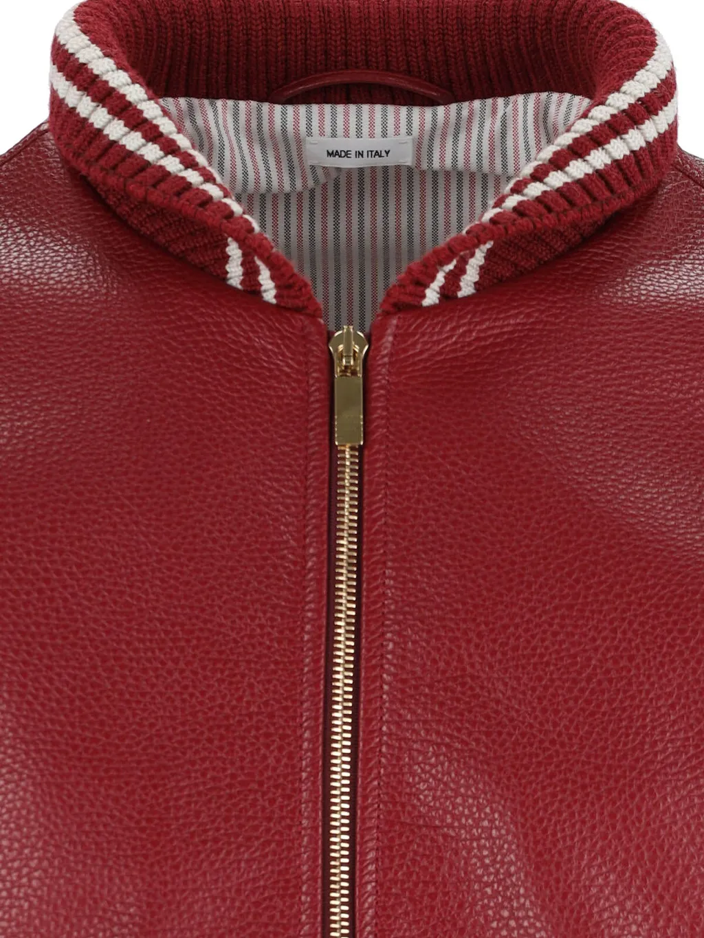 Thom Browne Zip-Up Varsity Jacket