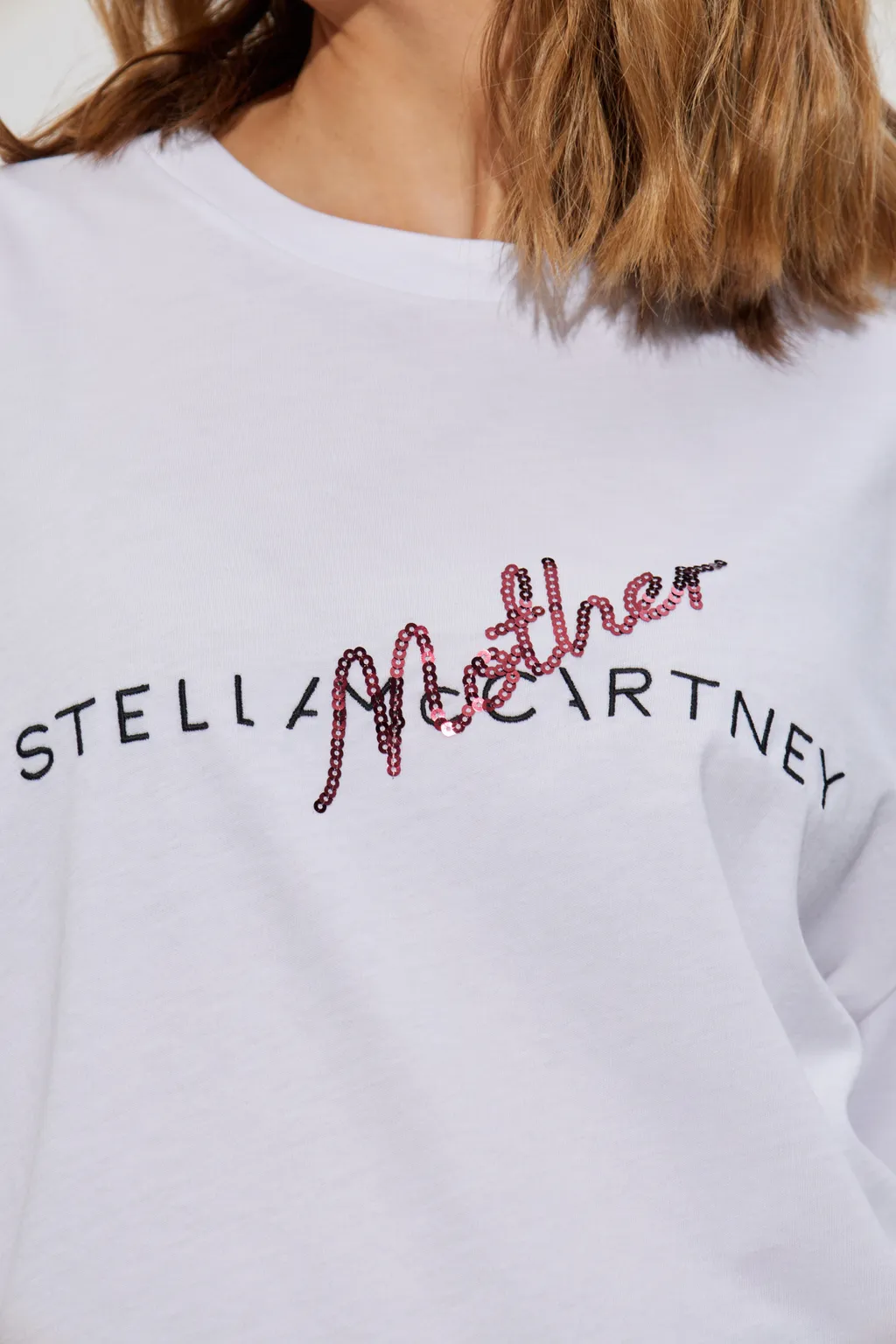 Stella Mccartney Logo Embroidered Crewneck T-Shirt