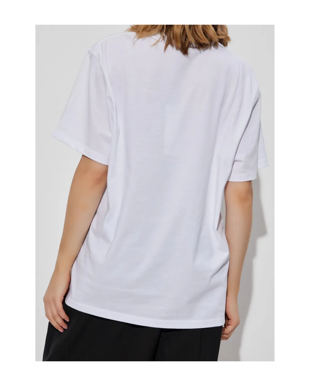 Stella Mccartney Logo Embroidered Crewneck T-Shirt