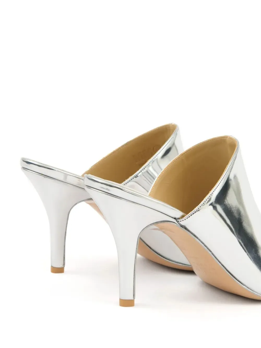 Metallic-Effect Mules