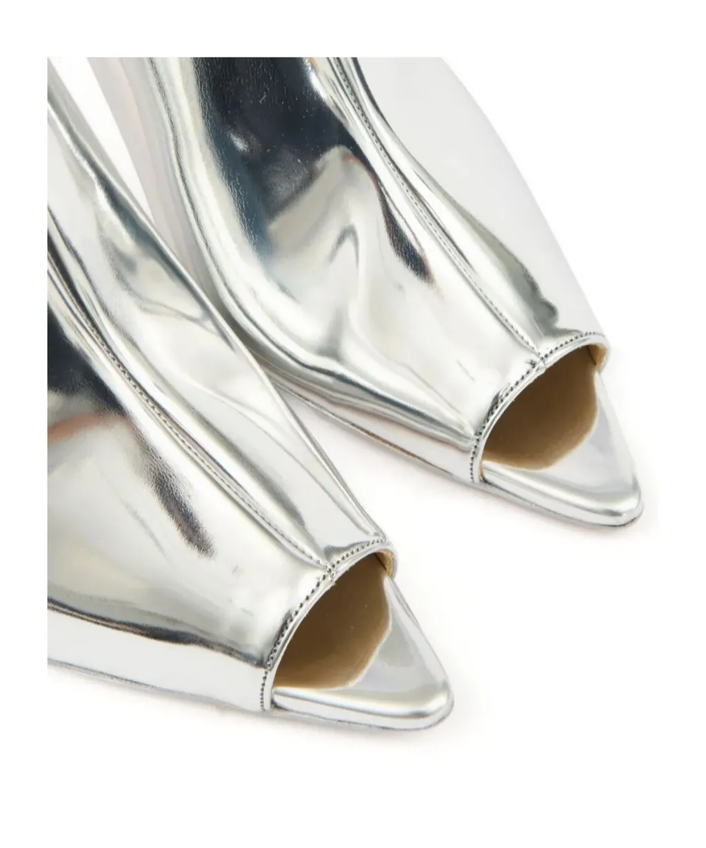 Metallic-Effect Mules