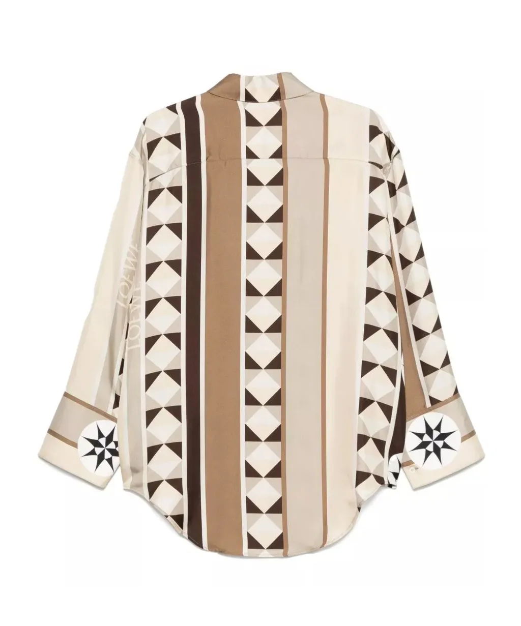Loewe Abstract Printed Long-Sleeved Shirt