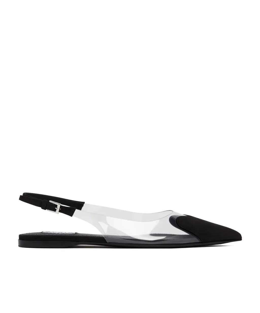 Slingback Pointed-Toe Ballet Flats