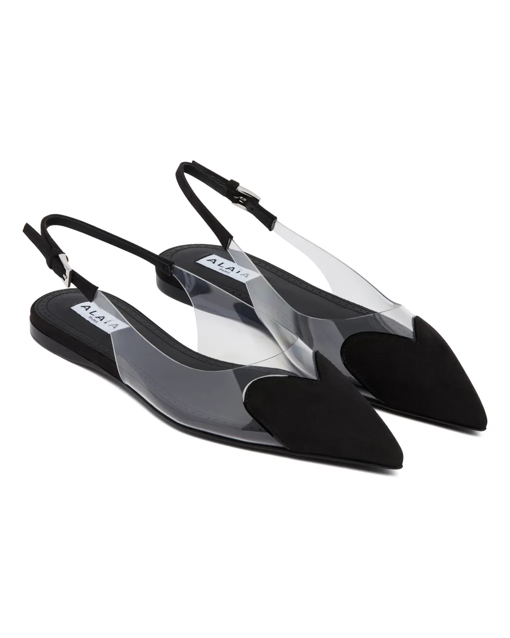 Slingback Pointed-Toe Ballet Flats