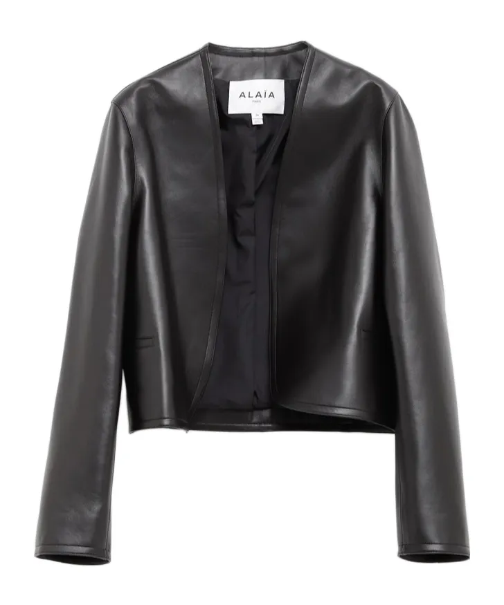 Long Sleeve Leather Jacket