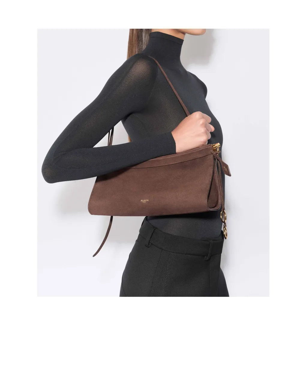 Le Click East West Medium Bag In Nubuck