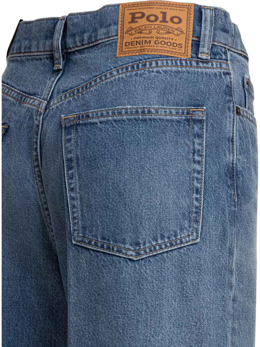 Polo Ralph Lauren Logo Patch Straight-Leg Jeans