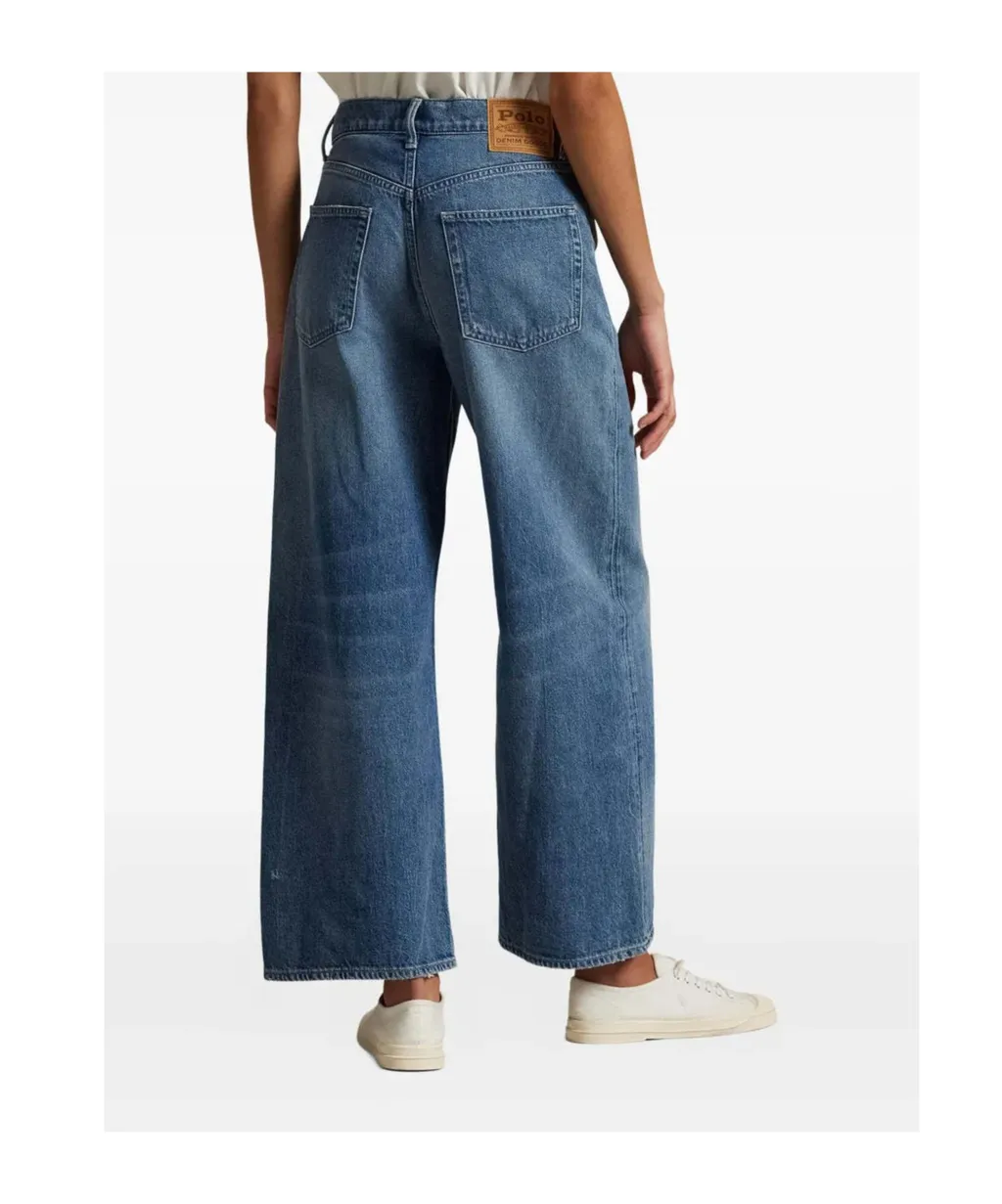 Polo Ralph Lauren Logo Patch Straight-Leg Jeans