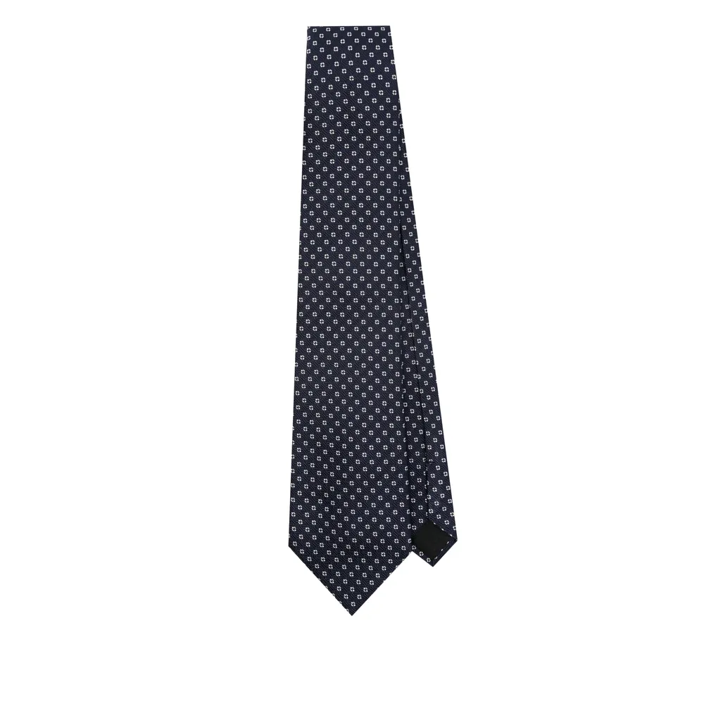 Saint Laurent All-Over Patterned Tie