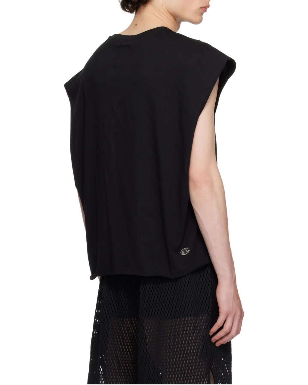 Rick Owens X Champion Logo Detailed T-Shirt