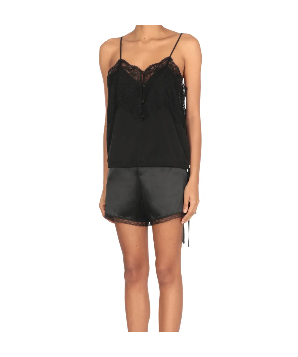 Dries Van Noten Lace Detailed Top