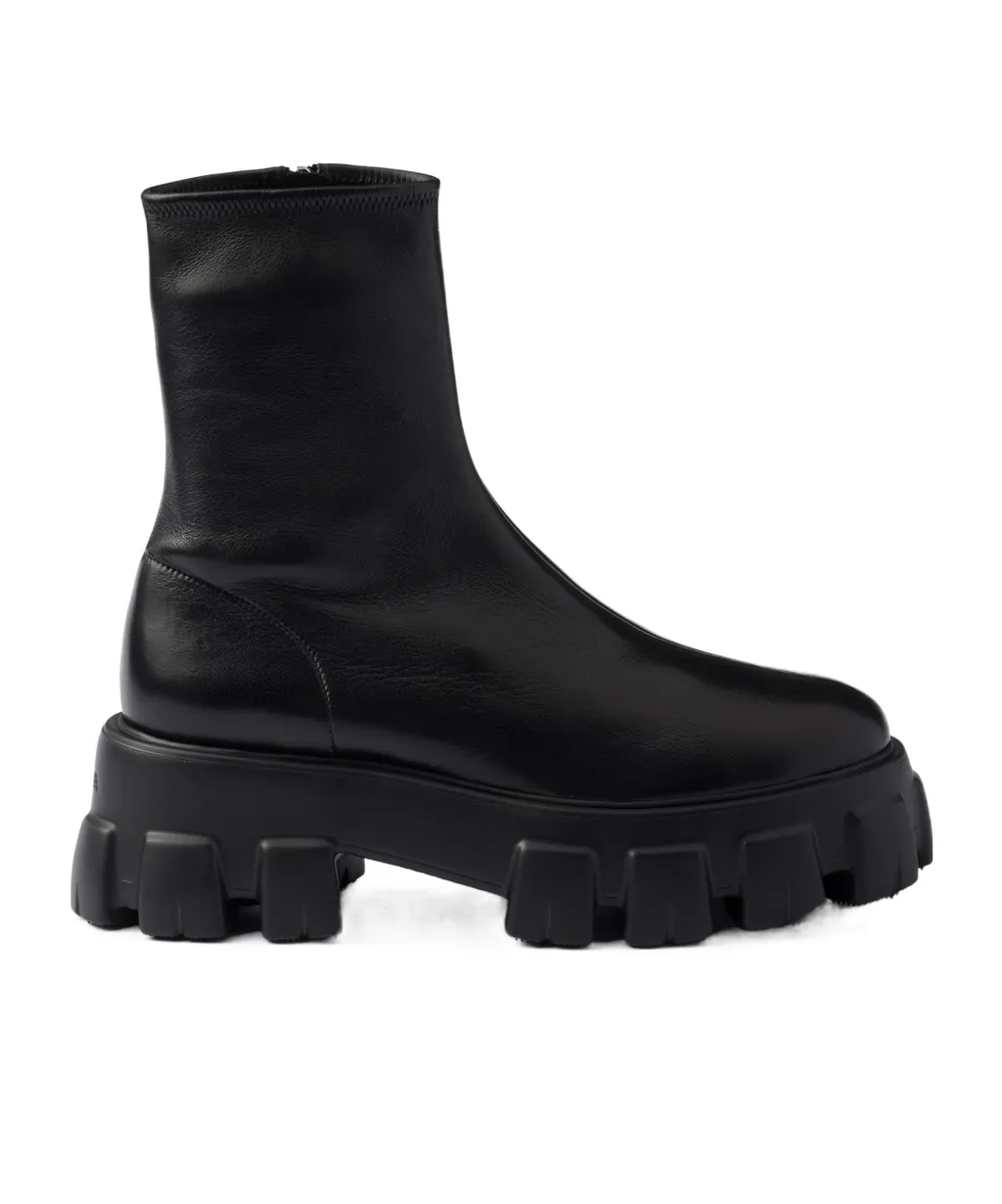 Prada Round-Toe Zipped Boots