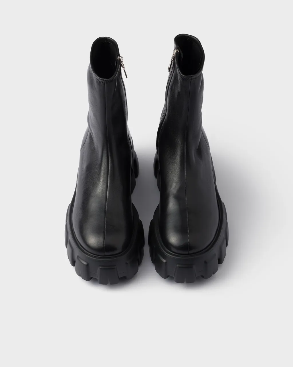 Prada Round-Toe Zipped Boots