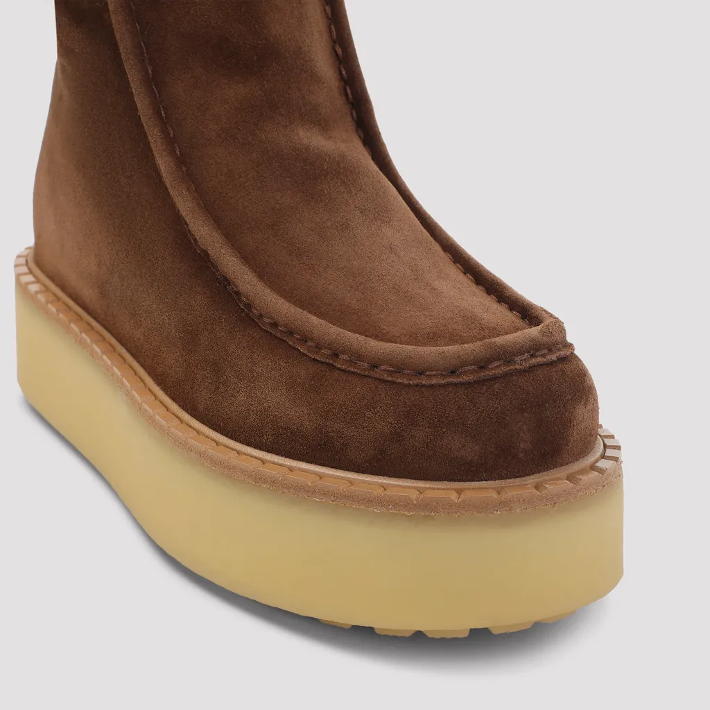 Prada Round-Toe Ankle Boots