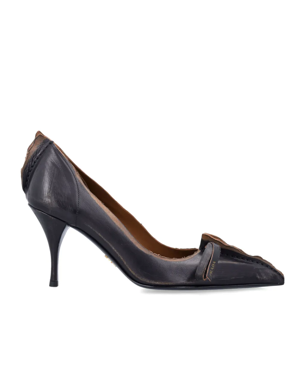 Prada Pointed-Toe Slip-On Pumps