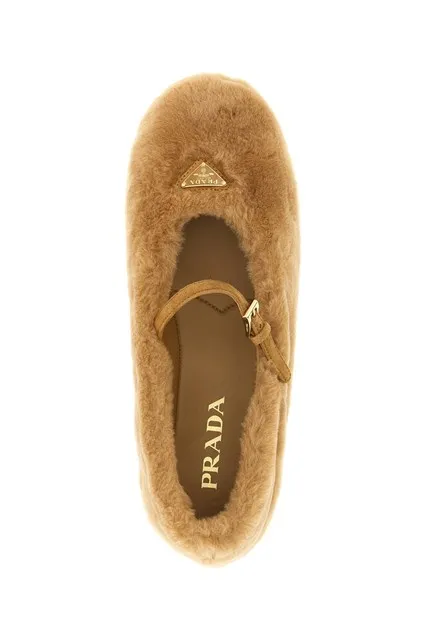 Prada Round-Toe Ballerinas