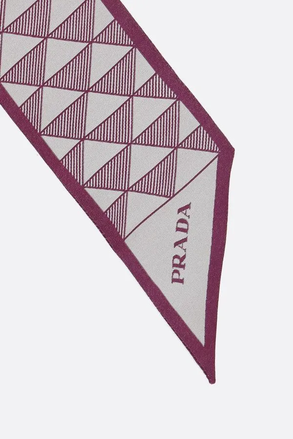 Prada Pattern-Printed Scarf