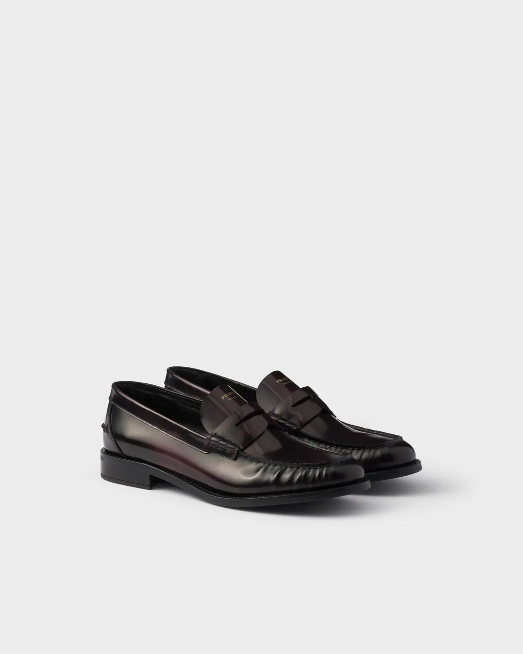Prada Ruched Slip-On Loafers