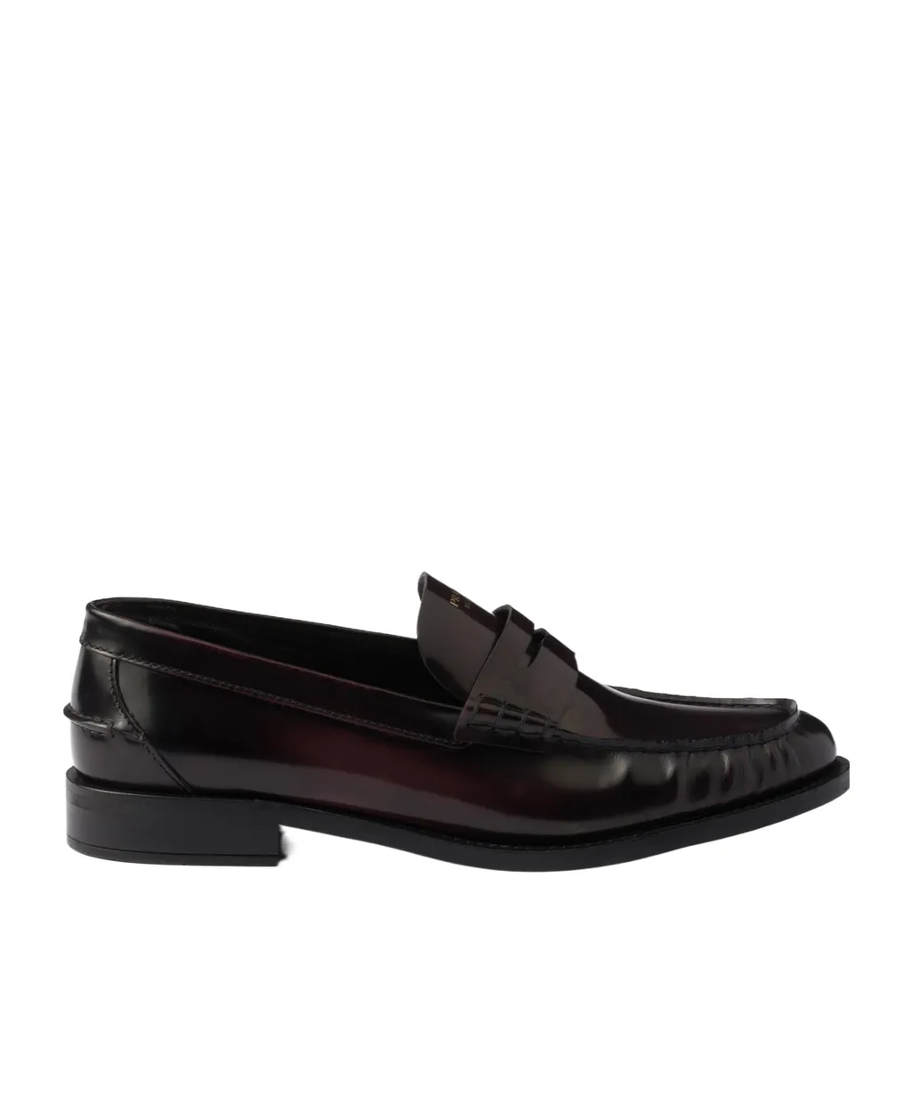 Prada Ruched Slip-On Loafers
