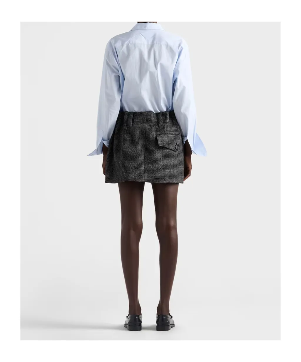 Prada Long-Sleeved Ruched Shirt