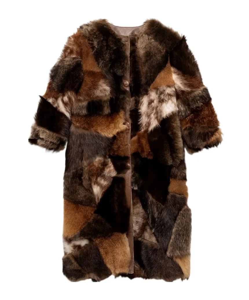 Prada Patchwork Long Coat