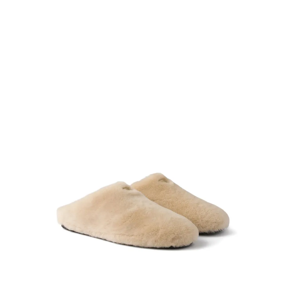 Prada Triangle-Logo Mules