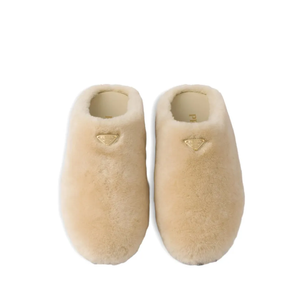 Prada Triangle-Logo Mules