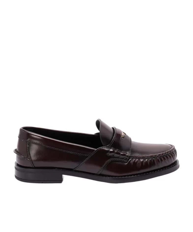 Prada Triangle-Logo Loafers