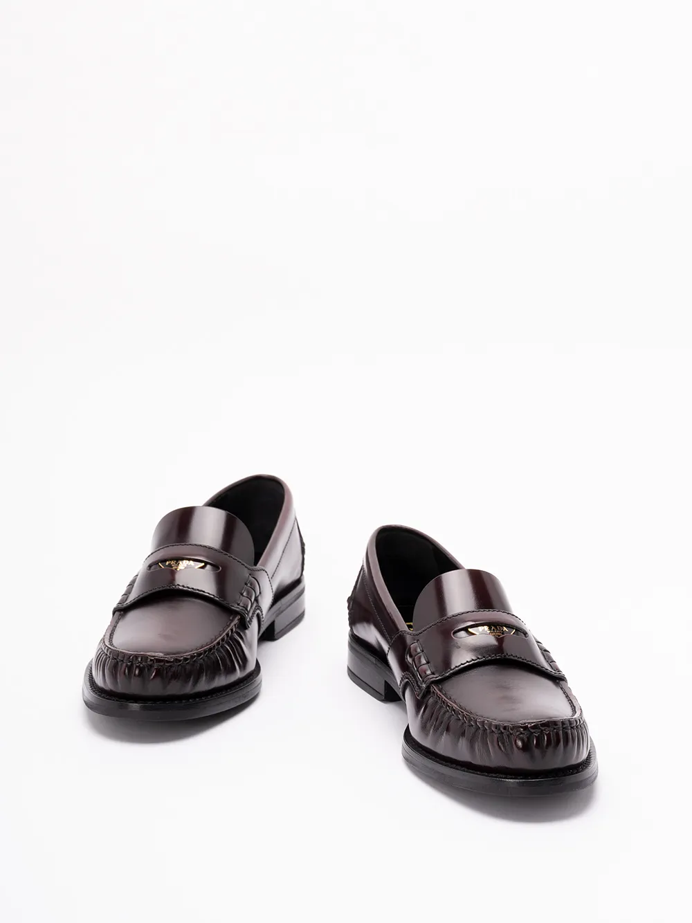Prada Triangle-Logo Loafers