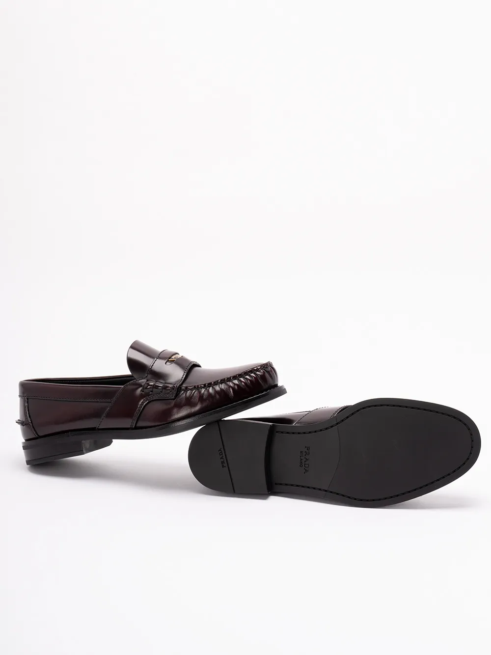 Prada Triangle-Logo Loafers