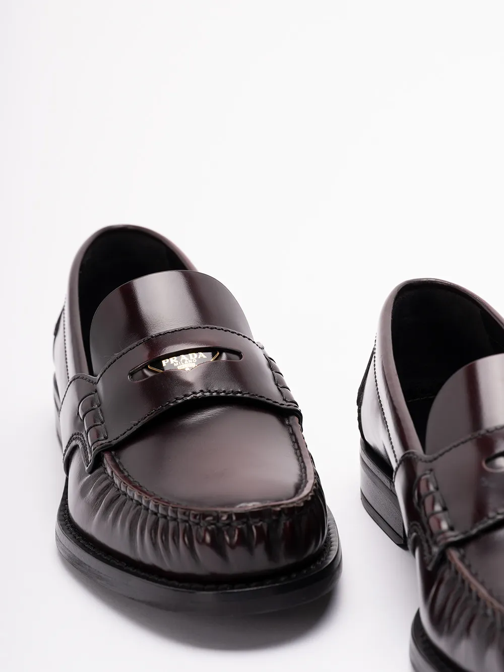 Prada Triangle-Logo Loafers