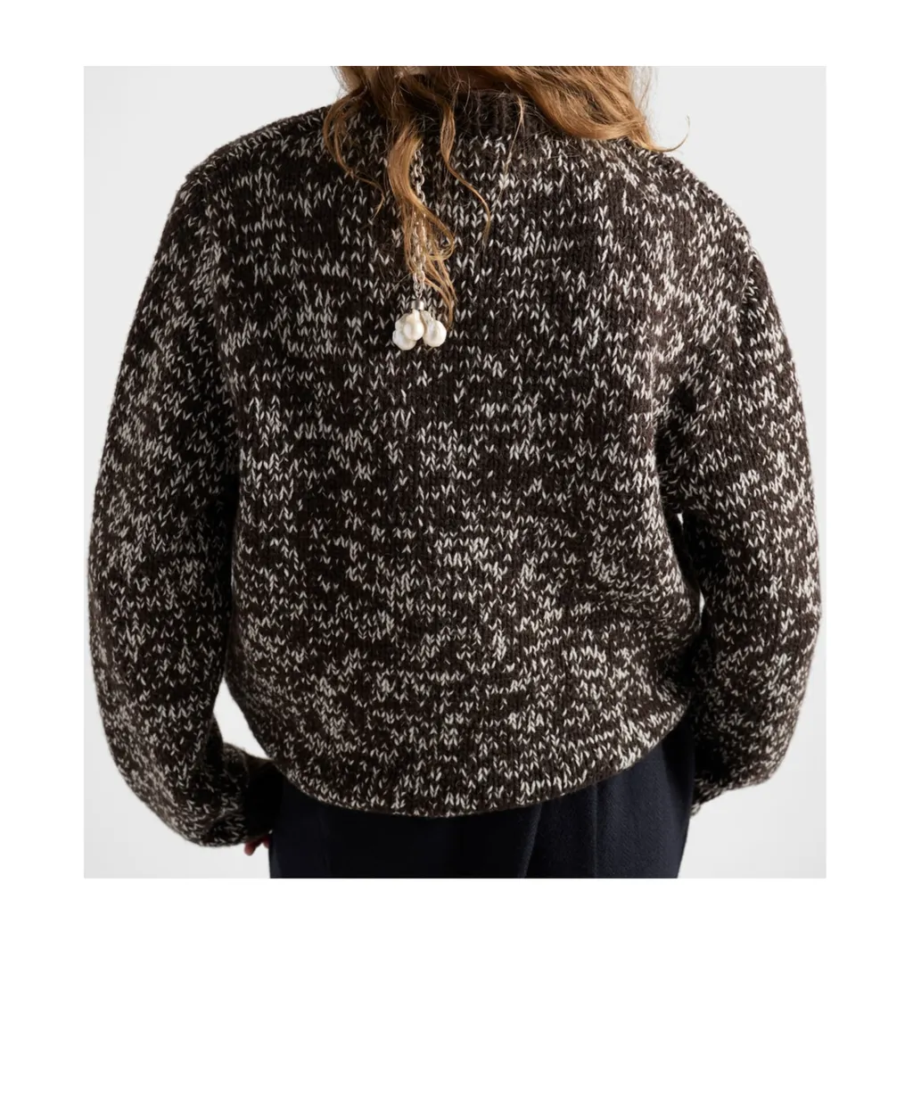 Prada Pendant-Detailed Crewneck Jumper