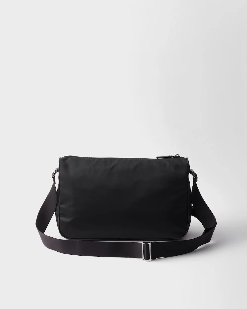 Large Re-Nylon And Saffiano Leather Shoulder Bag