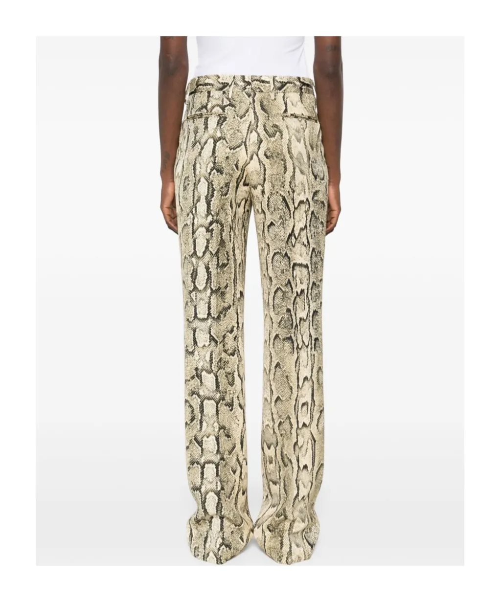 Dries Van Noten Printed High-Rise Trousers