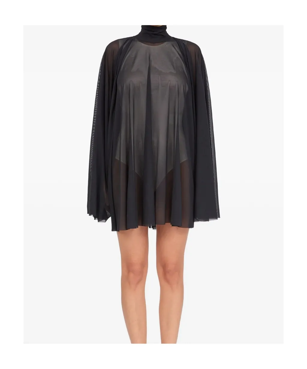 Semi-Sheer Mini Dress